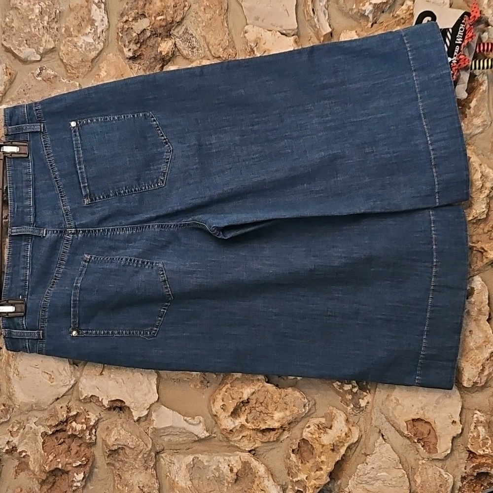 Chico's Dark Blue Wide Leg Jeans - Picture 3 of 6
